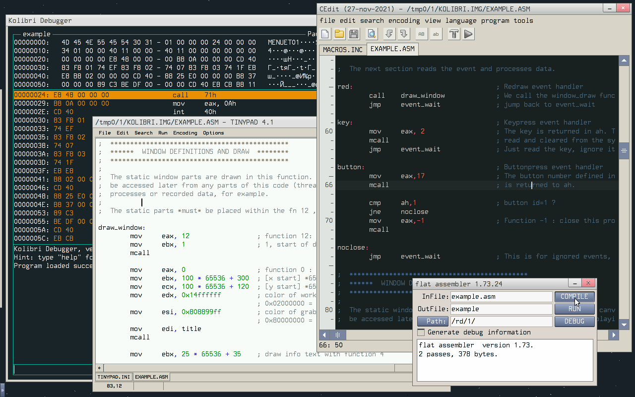 Developer and debug tools